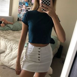 blue ribbed cop top